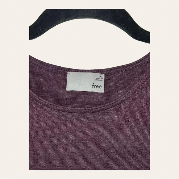 0380. ARITZIA WILFRED FREE PURPLE SWEATER DRESS‎ LONG SLEEVE SIZE XSMALL - Picture 6 of 10